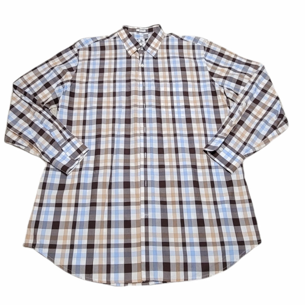 Peter Millar Long Sleeve Button Front Plaid Shirt